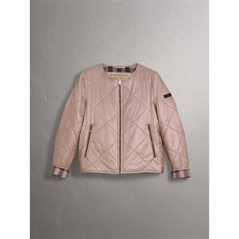 burberry collarless quilted jacket|Burberry quilted jackets for women.